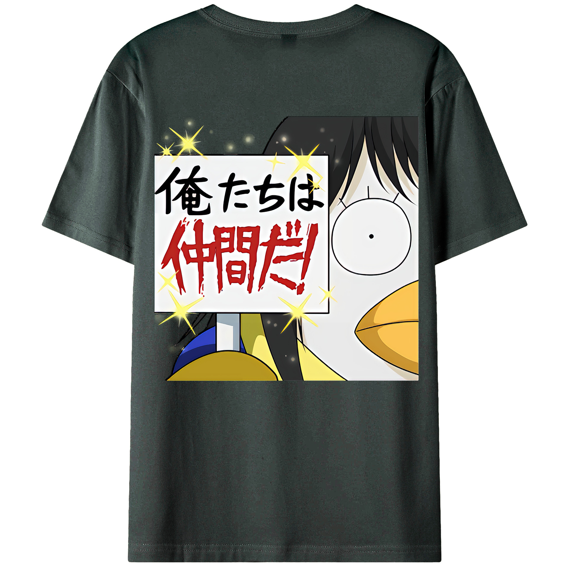 （画像用） ぎんたま 坂田銀時（さかたぎんとき） 神楽 志村新八（しむら しんぱち） GINTAMA Sakata Gintoki Kagura Shimura Shinpachi 綿100％ メンズ半袖Tシャツ（バックプリント） 通気性